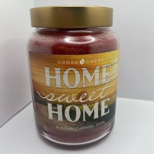 Goose Creek Pumpkin Caramel Swirl Candle Large Artwork Jar 22 oz